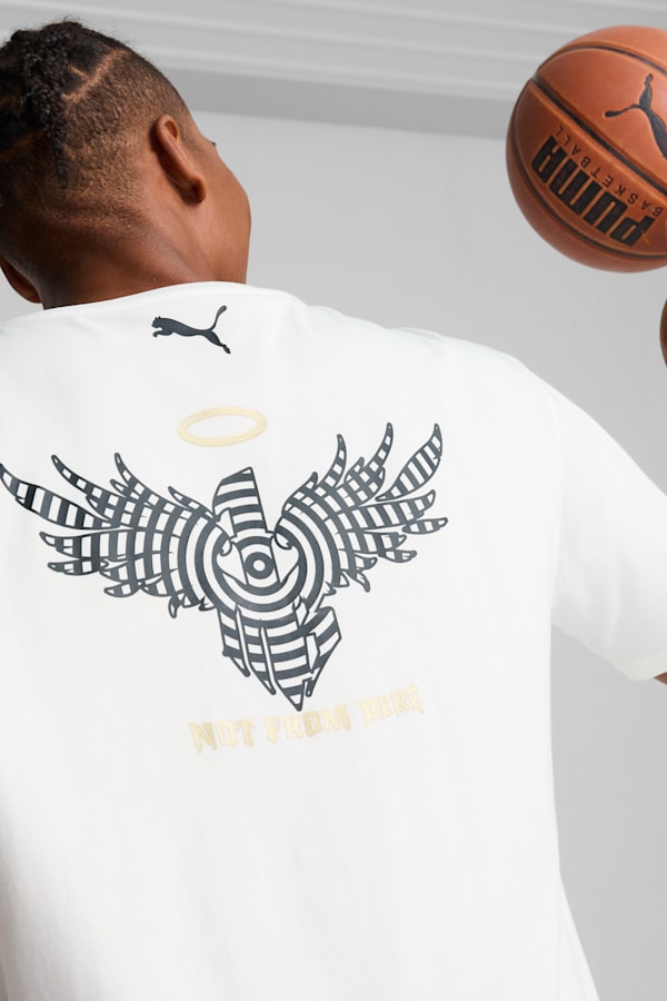 Melo 50th Basketball Tee I Men, PUMA White, extralarge-GBR