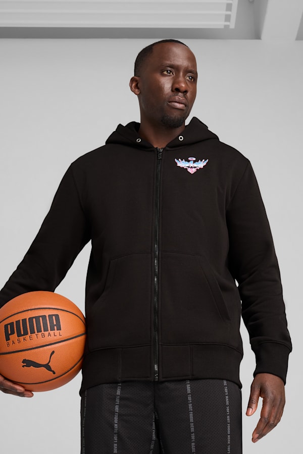 Iridescent Hornets Basketball Hoodie Men, PUMA Black, extralarge