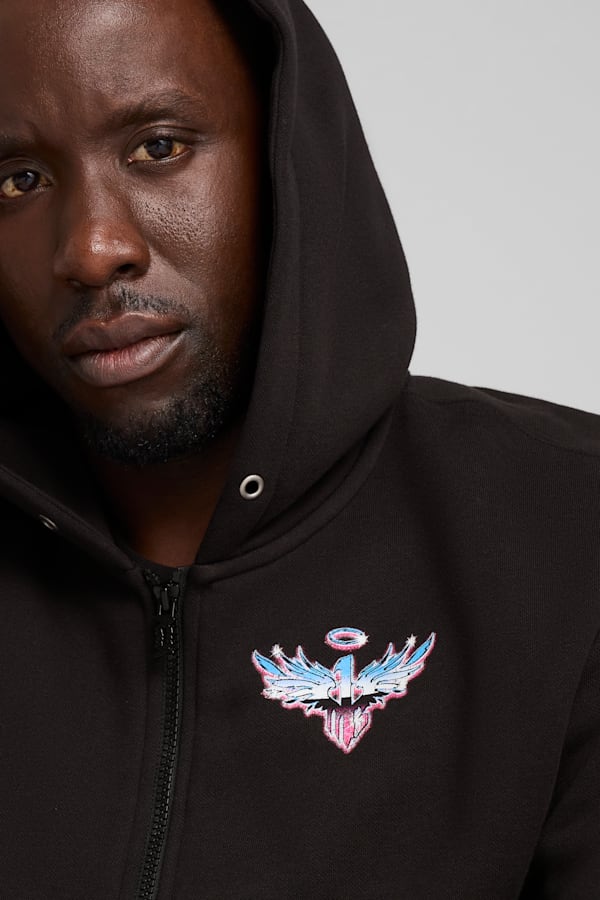 Iridescent Hornets Basketball Hoodie Men, PUMA Black, extralarge