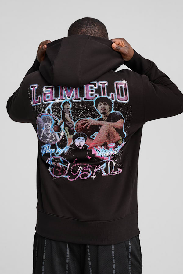 Iridescent Hornets Basketball Hoodie Men, PUMA Black, extralarge