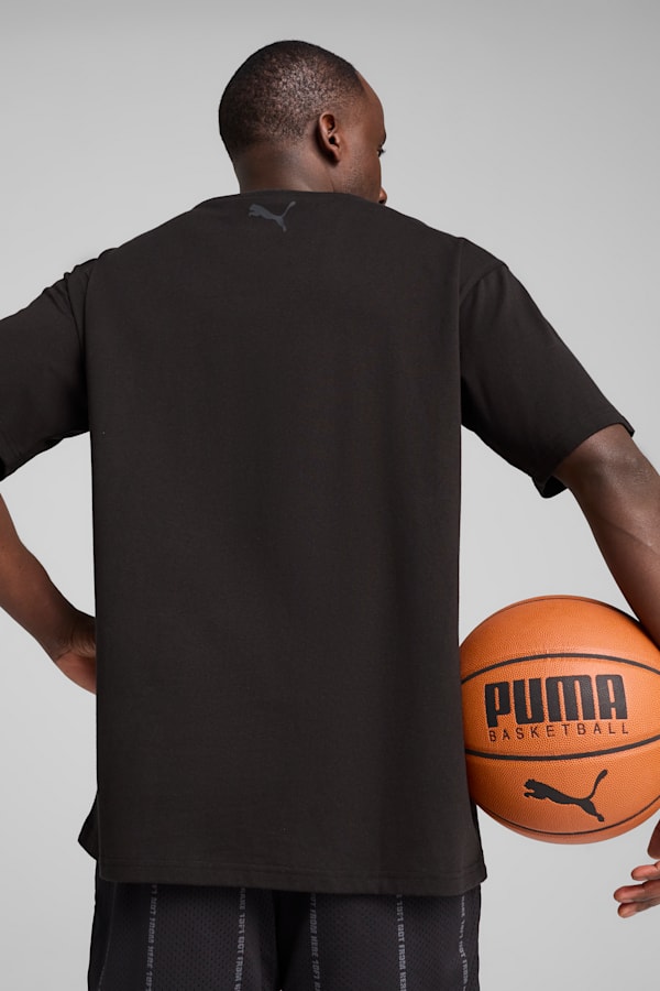 Melo Iridescent Hornets Basketball Tee Men, PUMA Black, extralarge