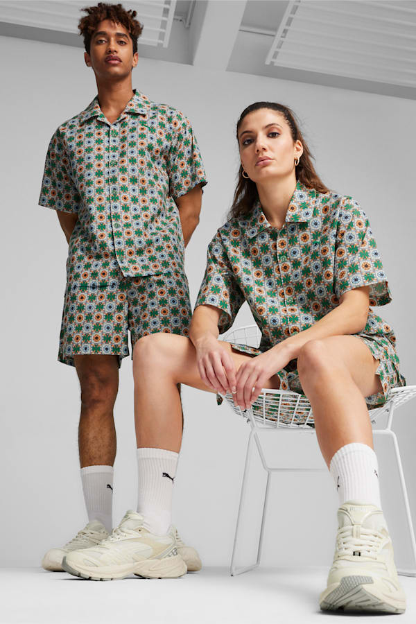 CLASSICS Short Sleeve Woven Shirt, Archive Green, extralarge