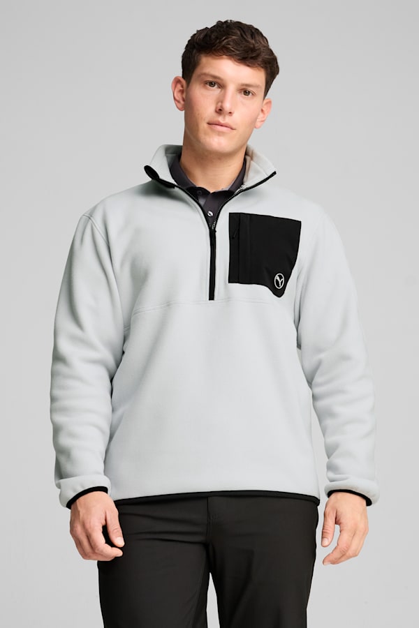 Quarter Zip Fleece Golf Top Men PUMA
