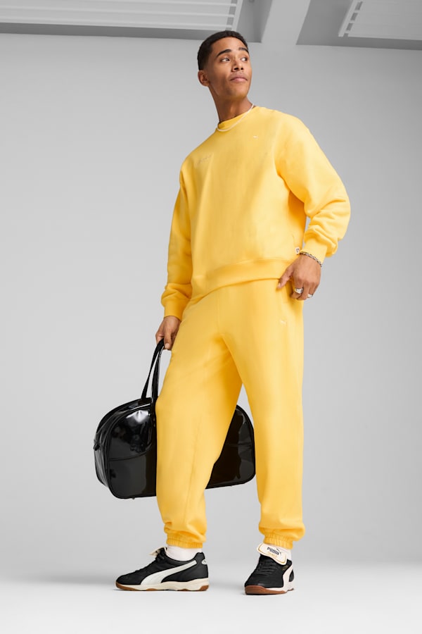 MMQ Graphic Crew Men, Sunny Yellow, extralarge