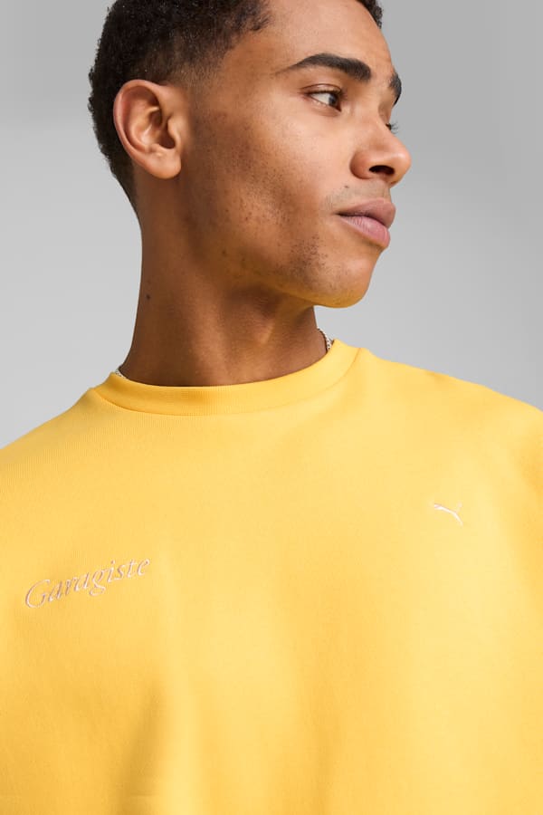 MMQ Graphic Crew Men, Sunny Yellow, extralarge