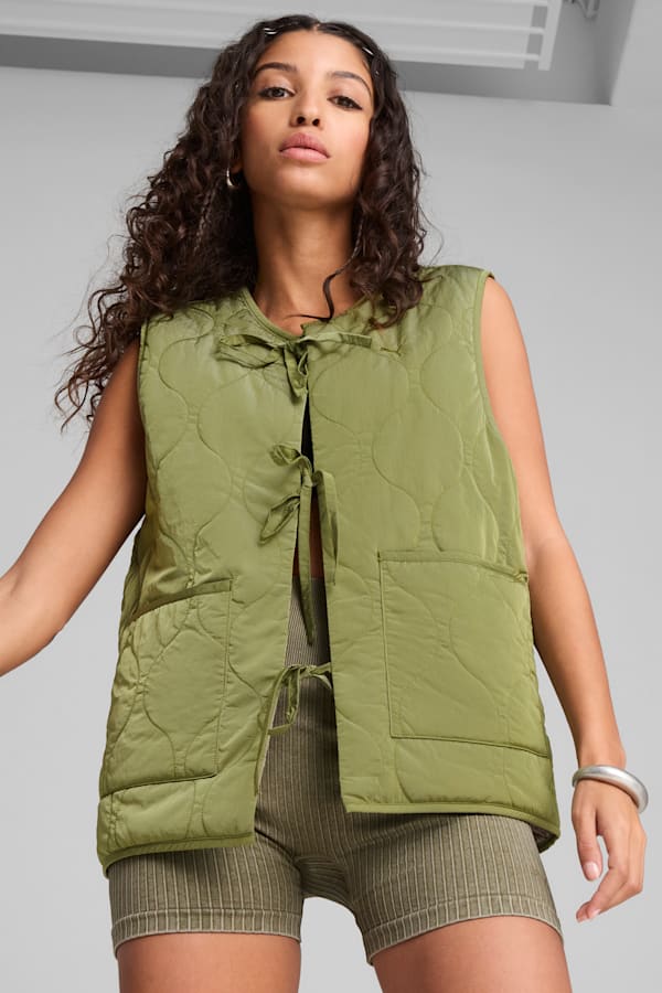 YONA Reversible Vest Women, Kiwi Green, extralarge