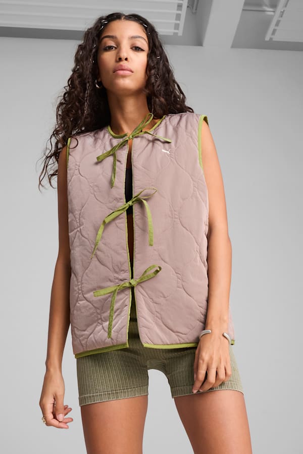 YONA Reversible Vest Women, Kiwi Green, extralarge