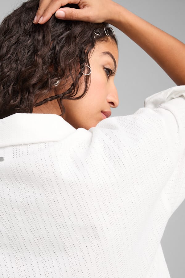 YONA Oversized Polo Women, PUMA White, extralarge-GBR