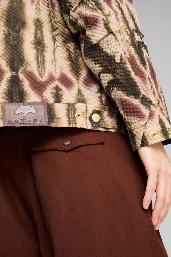 PALAIS ARTISAN Seersucker Jacket Men, Chocotart, extralarge