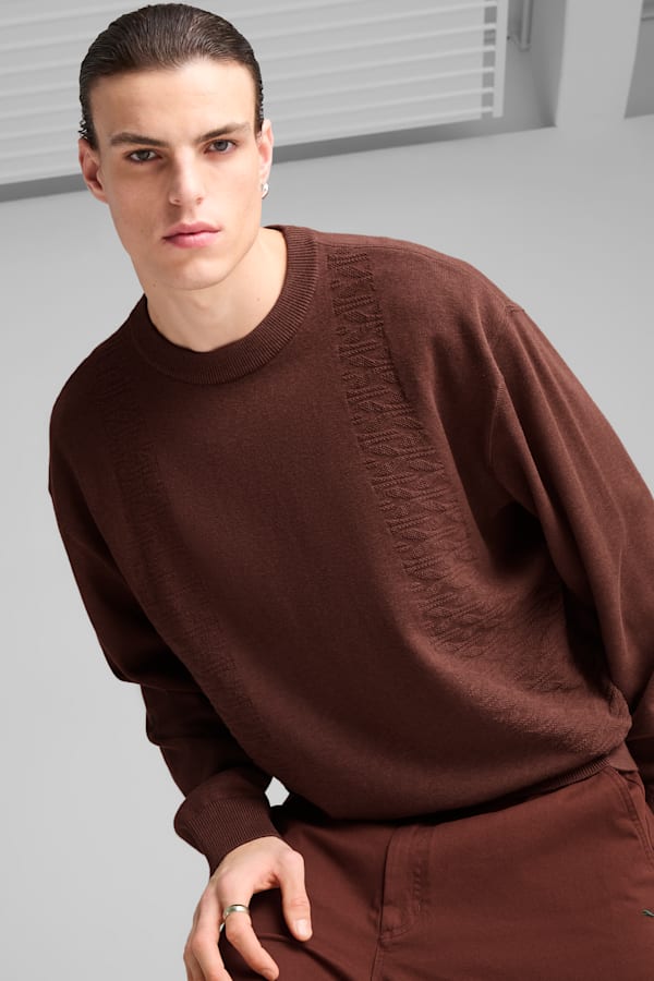 PALAIS ARTISAN Crew Top Men, Chocotart, extralarge