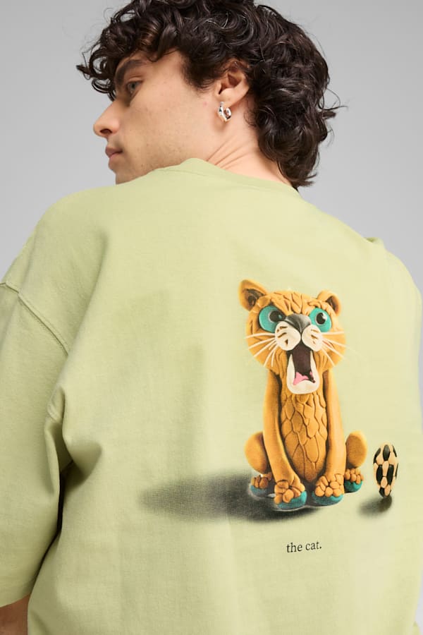 GRAPHICS The PUMA Cat Tee Men, Pistachio Green, extralarge