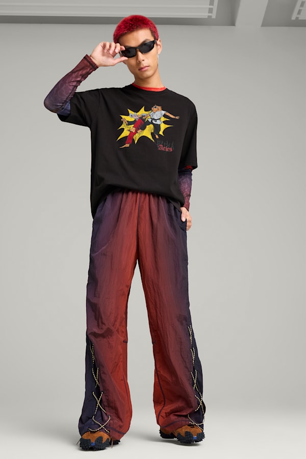 PUMA x ARIES Graphic Tee Unisex, PUMA Black, extralarge