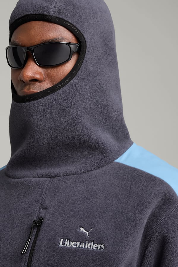 PUMA x LIBERAIDERS Balaclava Hoodie Unisex, Galactic Gray, extralarge