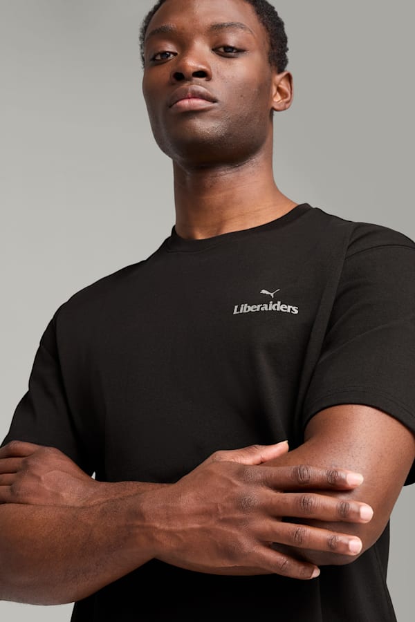 PUMA x LIBERAIDERS Tee Unisex, PUMA Black, extralarge