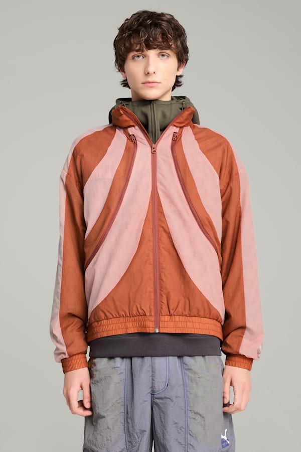 PUMA x KIDSUPER Windbreaker Men, Pink Fruit, extralarge