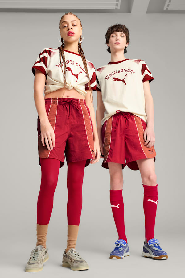PUMA x KIDSUPER Shorts Unisex, Dark Crimson, extralarge