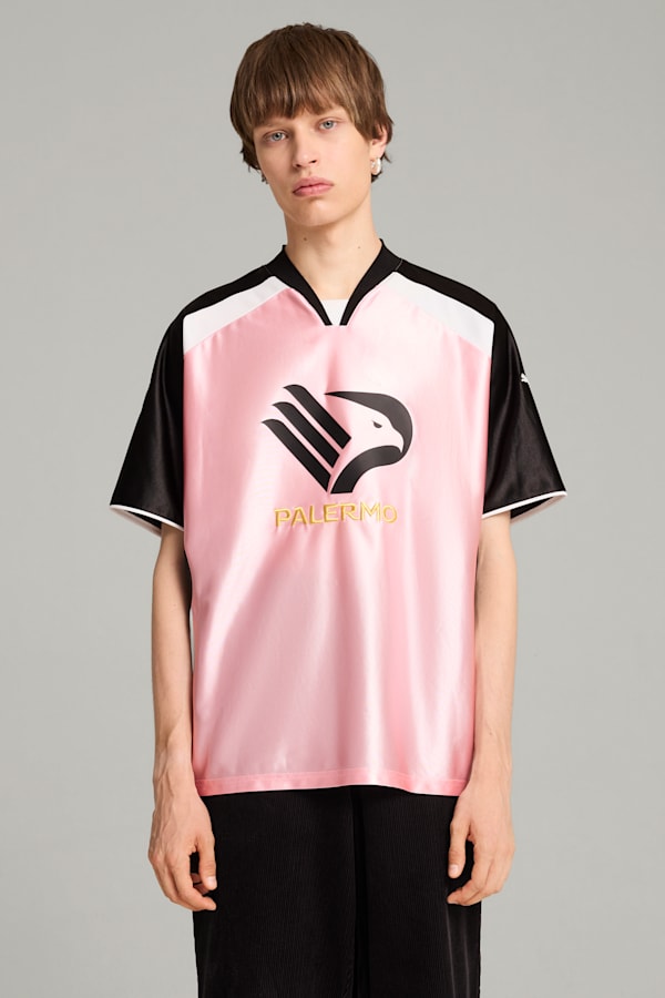 PUMA x PALERMO F.C. Jersey Unisex, Bright Pink, extralarge