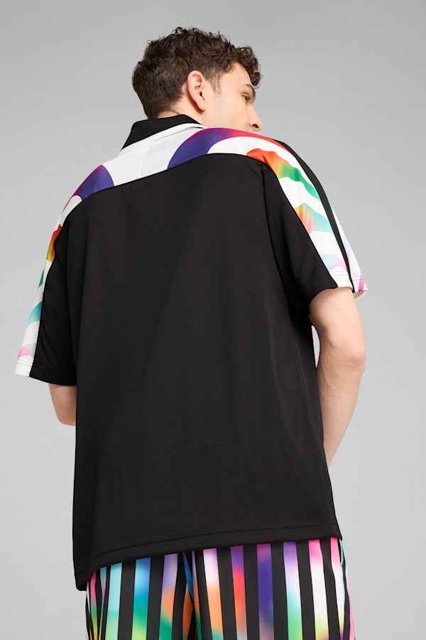 EQUAL LOVE CONFEDERATION Football Jersey Unisex, PUMA Black-AOP, extralarge