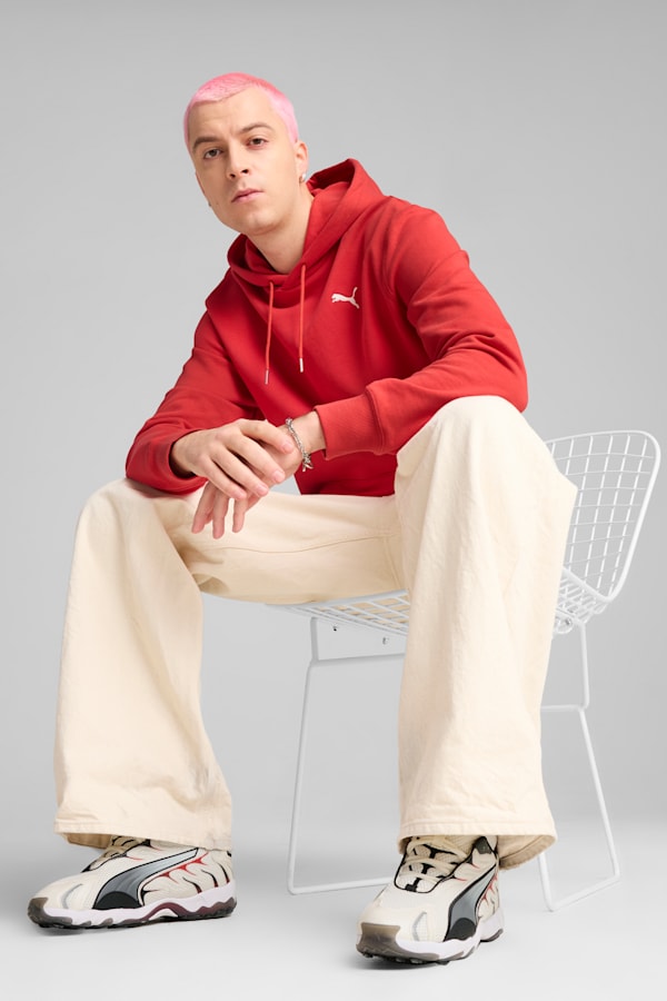 WARDROBE Essentials Hoodie Men, Red Fire, extralarge-GBR