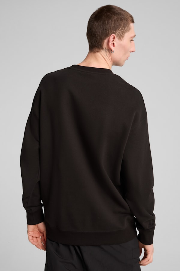 WARDROBE ESS Relaxed Crew Men, PUMA Black, extralarge