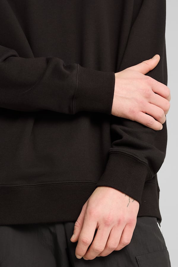 WARDROBE ESS Relaxed Crew Men, PUMA Black, extralarge