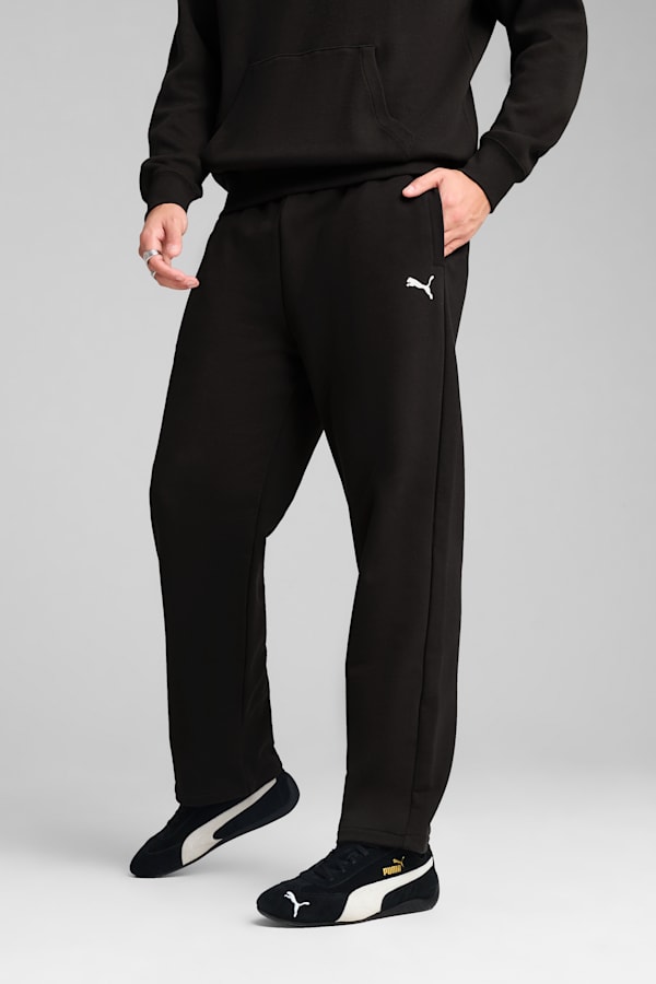 WARDROBE Essentials Relaxed Sweatpants Men, PUMA Black, extralarge