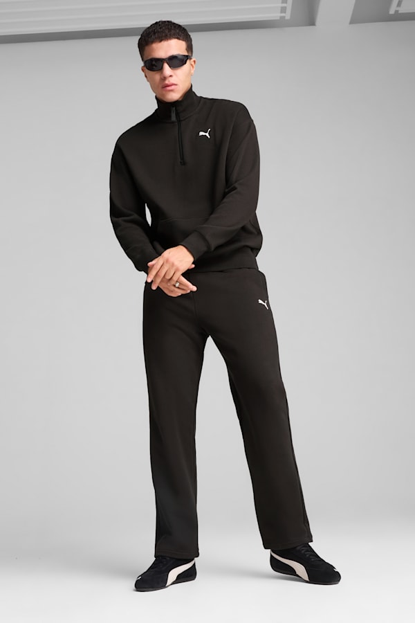 WARDROBE Essentials Relaxed Sweatpants Men, PUMA Black, extralarge