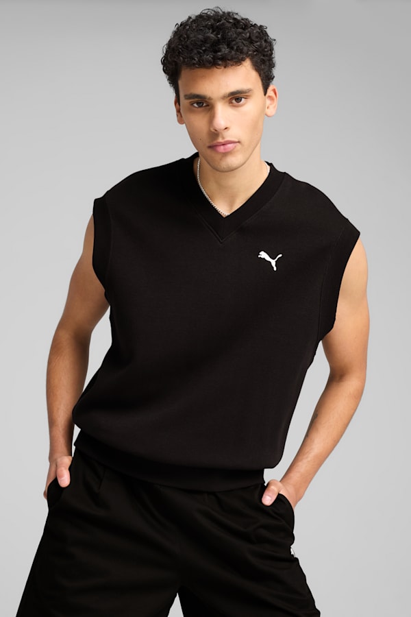 WARDROBE Essentials Relaxed Vest Men, PUMA Black, extralarge