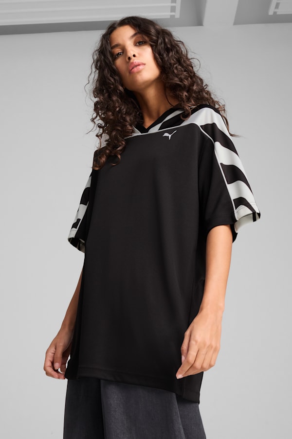 FUTURE.PUMA.ARCHIVE Relaxed Football Jersey Unisex, PUMA Black, extralarge