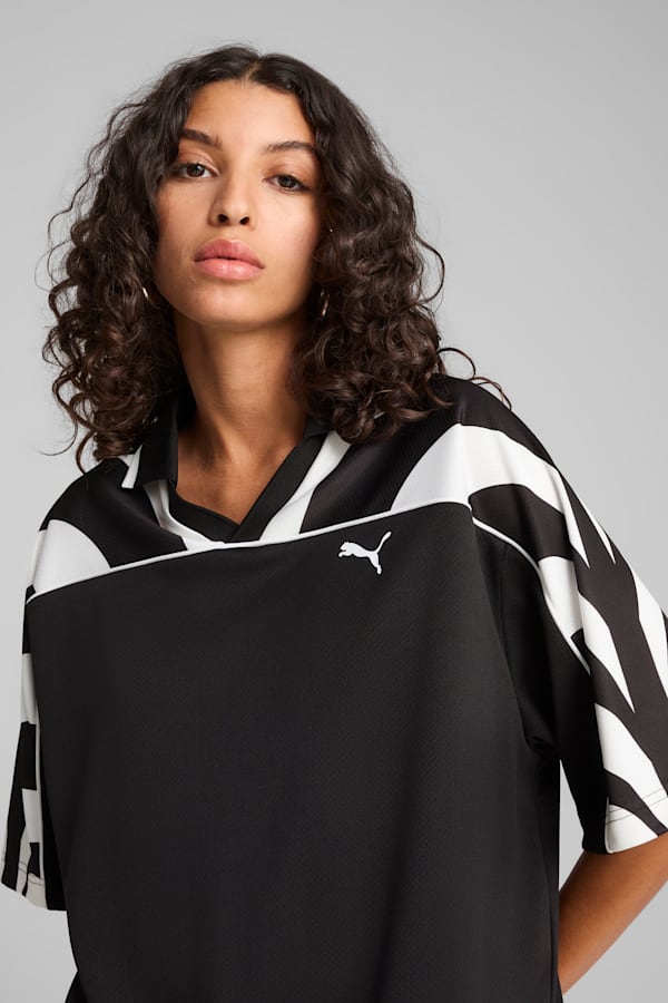 FUTURE.PUMA.ARCHIVE Relaxed Football Jersey Unisex, PUMA Black, extralarge