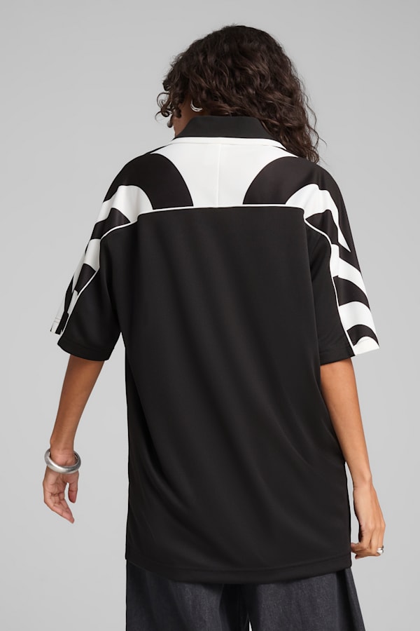 FUTURE.PUMA.ARCHIVE Relaxed Football Jersey Unisex, PUMA Black, extralarge