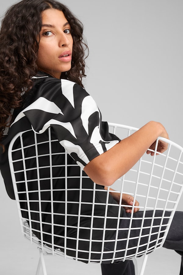 FUTURE.PUMA.ARCHIVE Relaxed Football Jersey Unisex, PUMA Black, extralarge