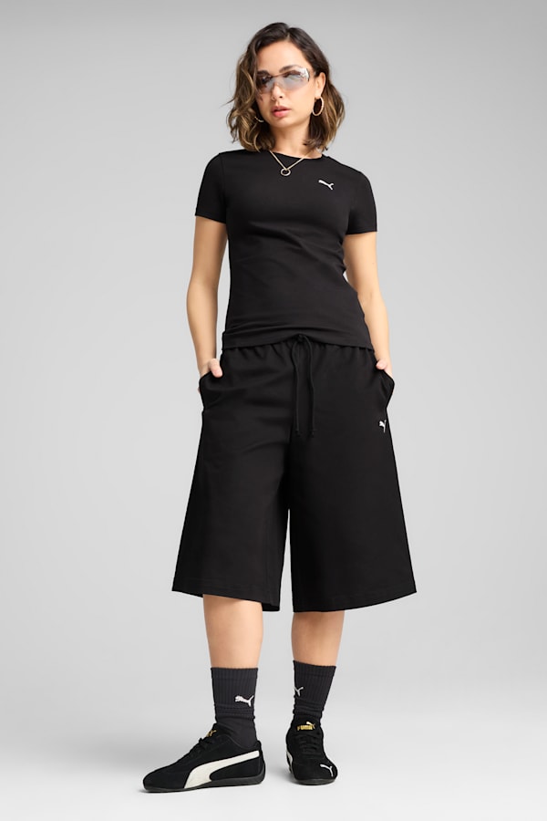 Essentials Slim Tee Women, PUMA Black, extralarge-GBR