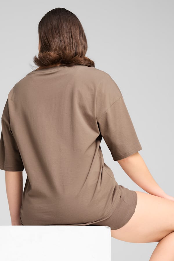 Wardrobe Essentials Oversized Tee Women, Totally Taupe, extralarge