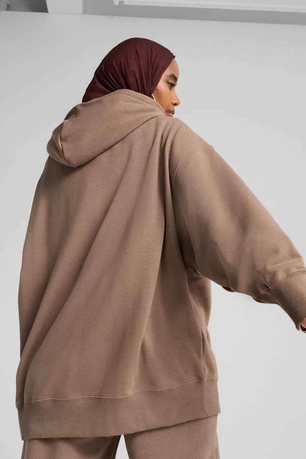 WARDROBE ESS Oversized Hoodie Women, Totally Taupe, extralarge-GBR
