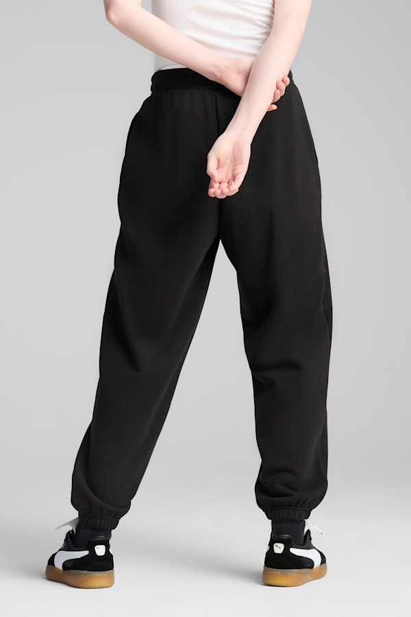 WARDROBE Essentials Relaxed Sweatpants Women, PUMA Black, extralarge