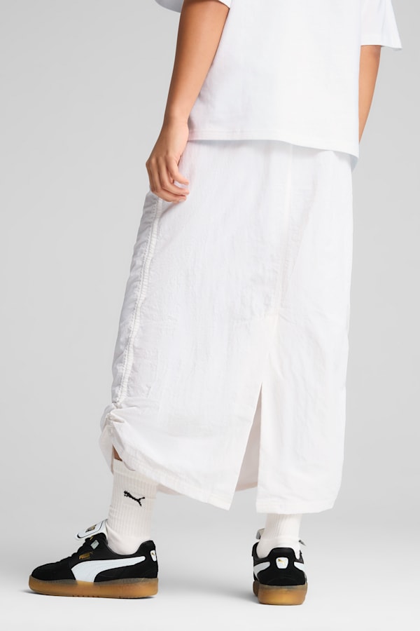 WARDROBE Essentials Woven Maxi Skirt Women, PUMA White, extralarge