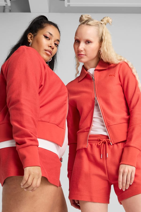 PREMIUM Essentials Knitted Cardigan Women, Red Fire, extralarge