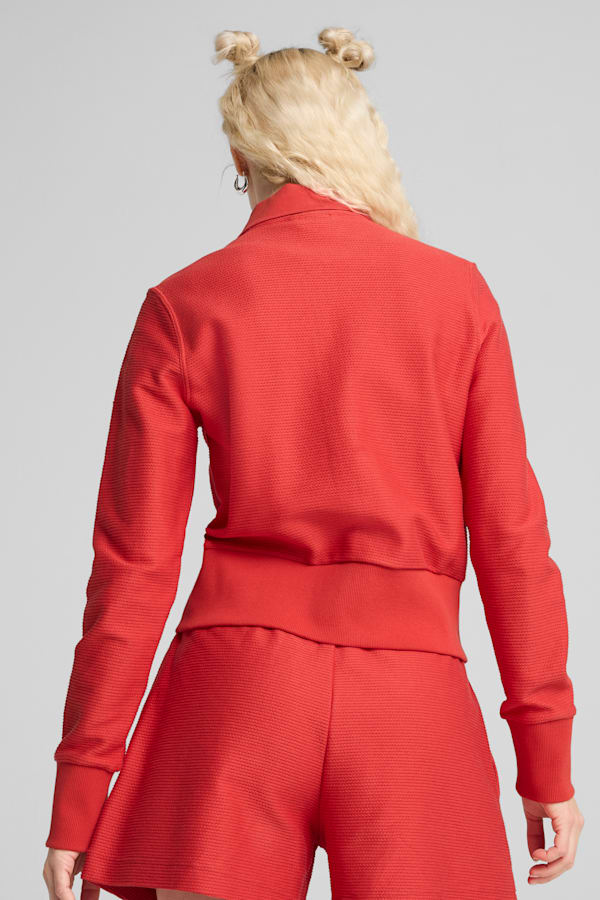 PREMIUM Essentials Knitted Cardigan Women, Red Fire, extralarge