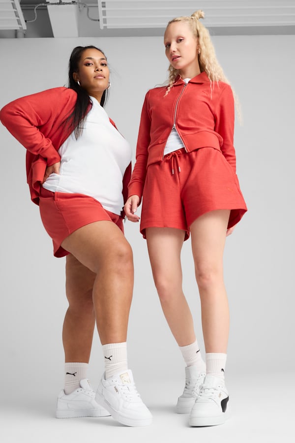 PREMIUM Essentials A-Line Shorts 4' Jacquard Women, Red Fire, extralarge-GBR