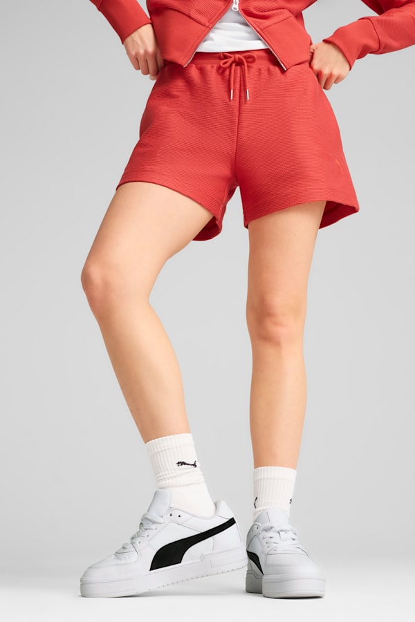 PREMIUM Essentials A-Line Shorts 4' Jacquard Women, Red Fire, extralarge-GBR