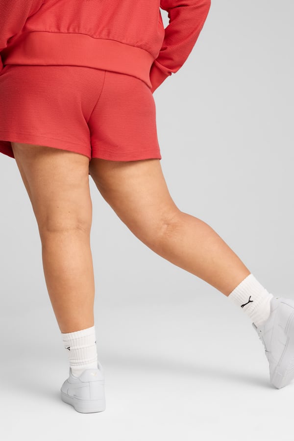 PREMIUM Essentials A-Line Shorts 4' Jacquard Women, Red Fire, extralarge-GBR
