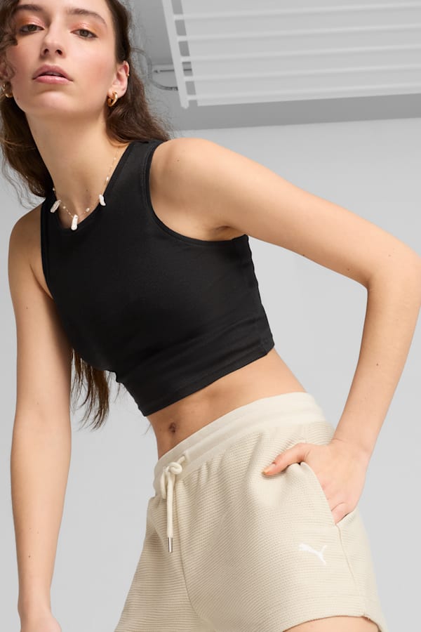 PREMIUM Essentials A-Line Shorts 4' Jacquard Women, Alpine Snow, extralarge