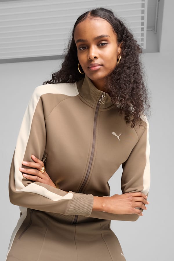 T7 ALWAYS ON Short Track Jacket Women, Totally Taupe, extralarge-GBR