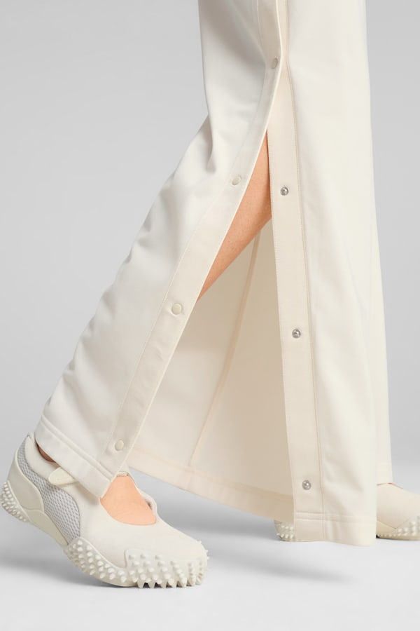 WARDROBE Essentials Low Rise Popper Pants Women, Alpine Snow, extralarge