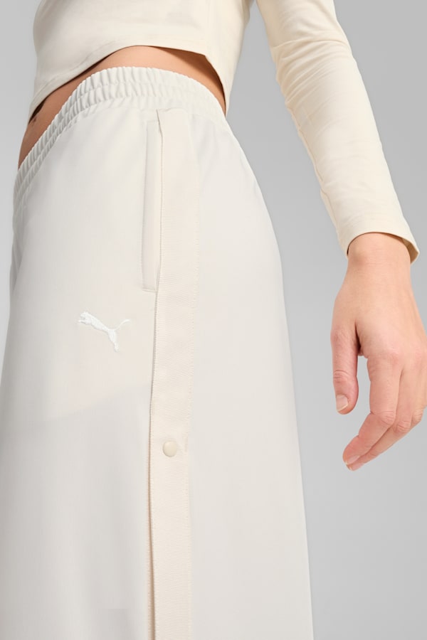 WARDROBE Essentials Low Rise Popper Pants Women, Alpine Snow, extralarge