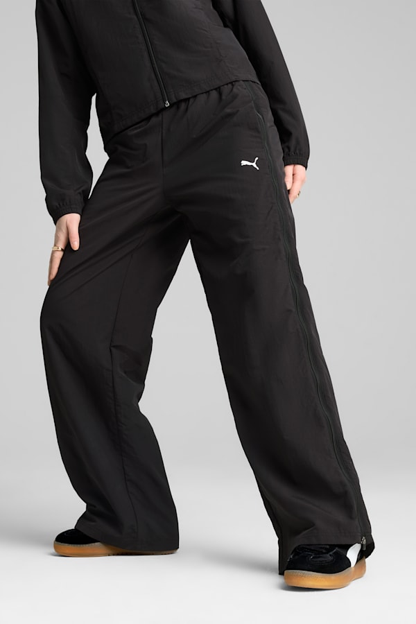 DARE TO Relaxed Woven Zip-Off Pants Women, PUMA Black, extralarge-GBR