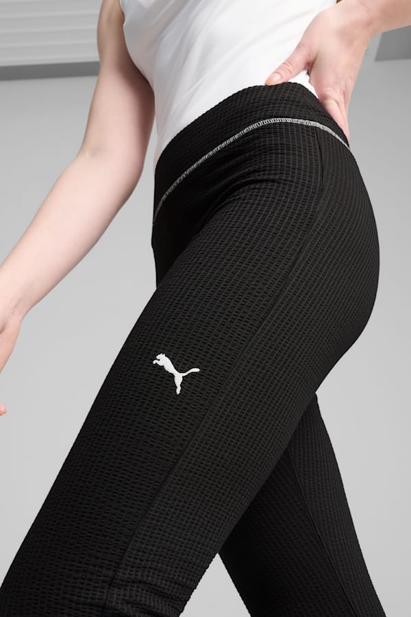 DARE TO Textured Flared Leggings Women, PUMA Black, extralarge
