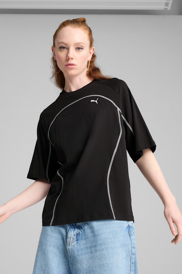 DARE TO Oversized Tee Women, PUMA Black, extralarge