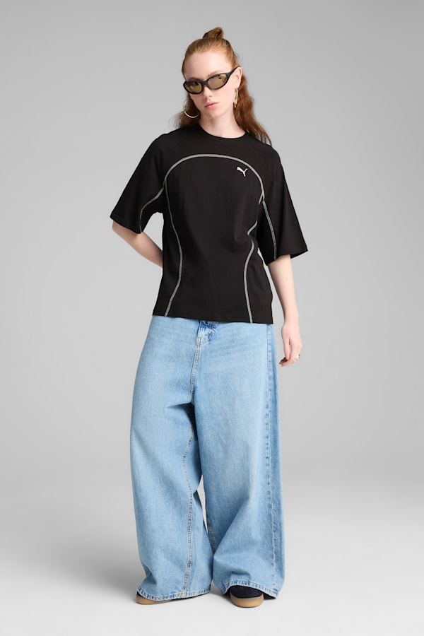 DARE TO Oversized Tee Women, PUMA Black, extralarge